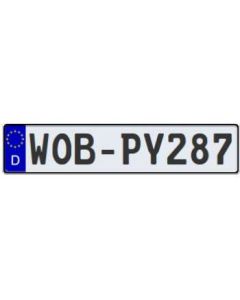 Euro License Plate (WOB)